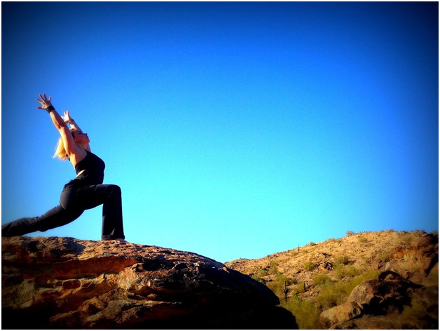 Your Warrior Pose Key Success Stretching on mountain