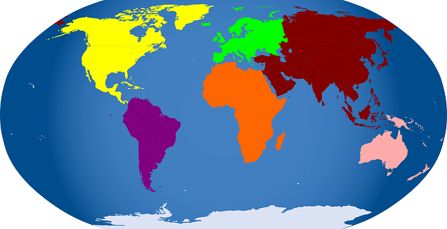 world map-African continent perspective reflection black history