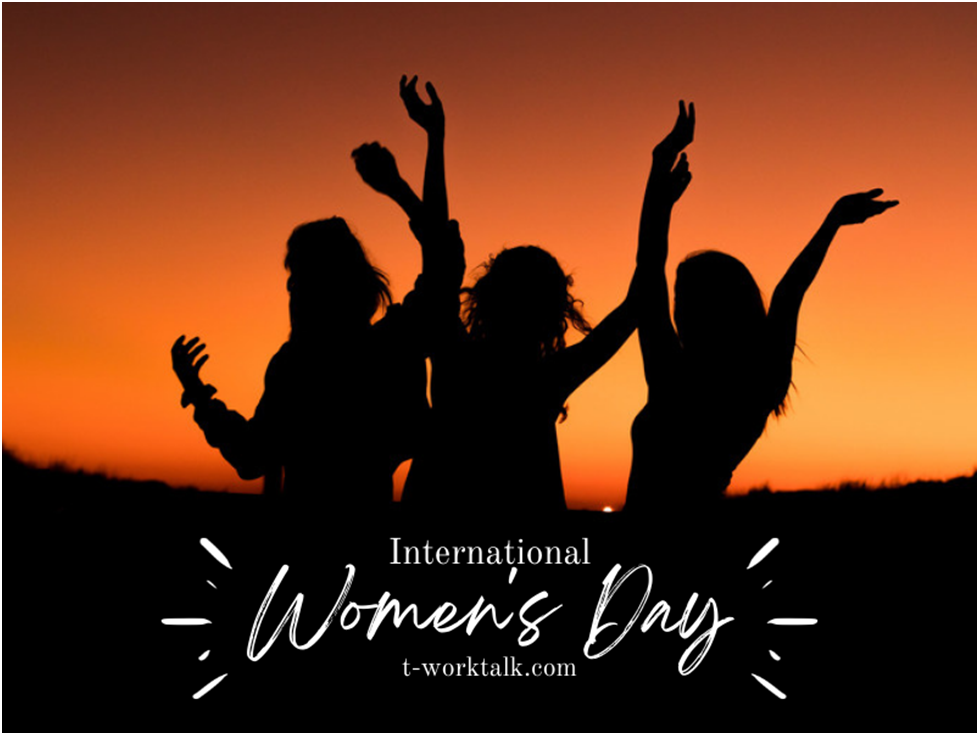 women celebrating WOMENS DAY