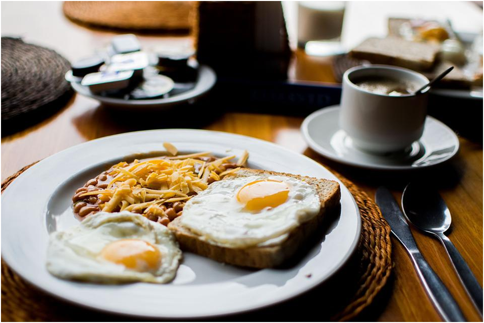 College Preparedness Breakfast  of Eggs and Toast