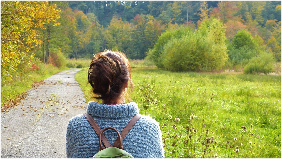 Make The Best Decision For You Woman On A Walking Path